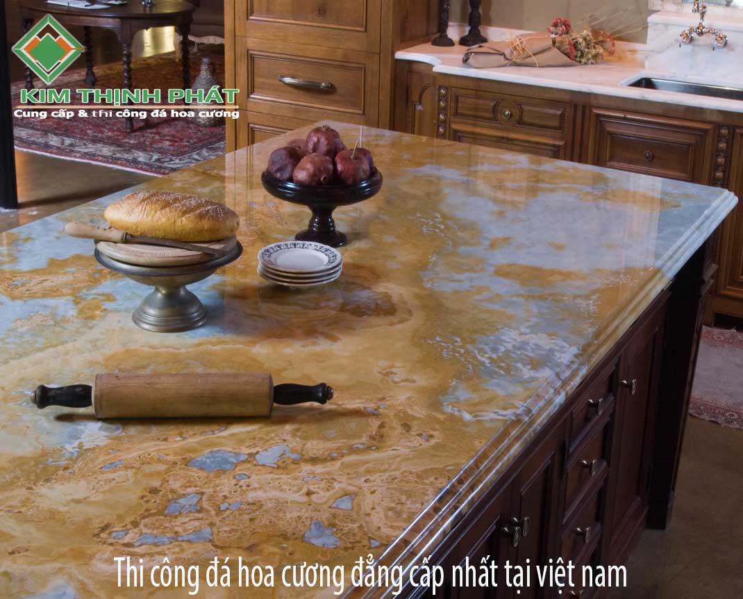 Mẫu đá bếp đẹp 2021